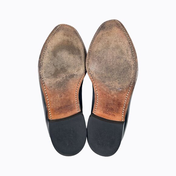 Vintage Johnston & Murphy Aristocraft Leather Loafer 11 Oxblood Tassel Wingtip - Picture 7 of 9